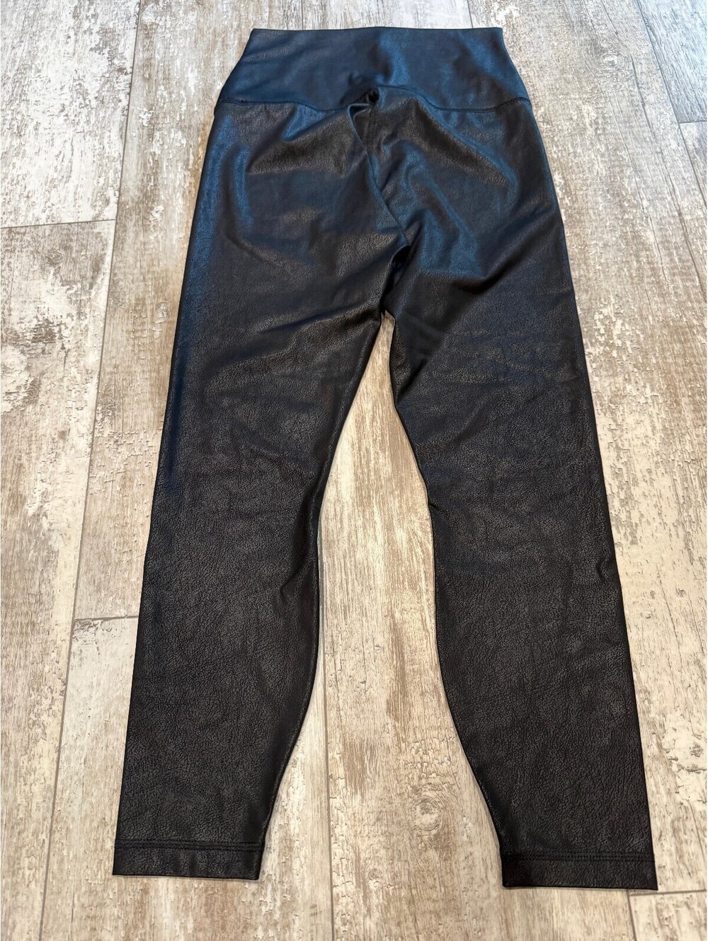 90 Degree Reflex M Black Faux Leather High Rise Leggings